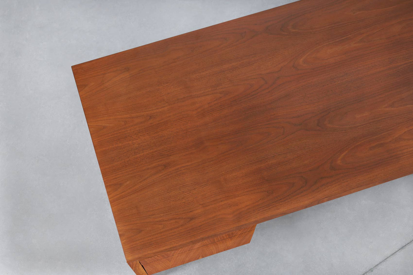 Mid-Century Modern Walnut L-Shaped Desk