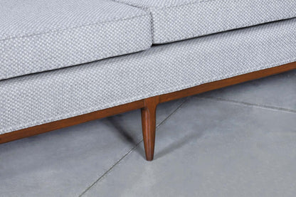 Mid-Century Modern Curved Walnut Sofa by Erwin Lambeth and Tomlinson, 1950s
