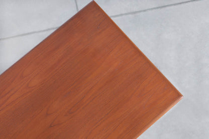 Mid-Century Teak Desk with Bookcase by Erik Brouer for Brouer Mobelfabrik