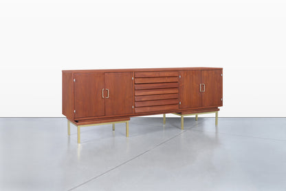 Mid-Century Walnut Credenza by Merton L. Gershun for American of Martinsville