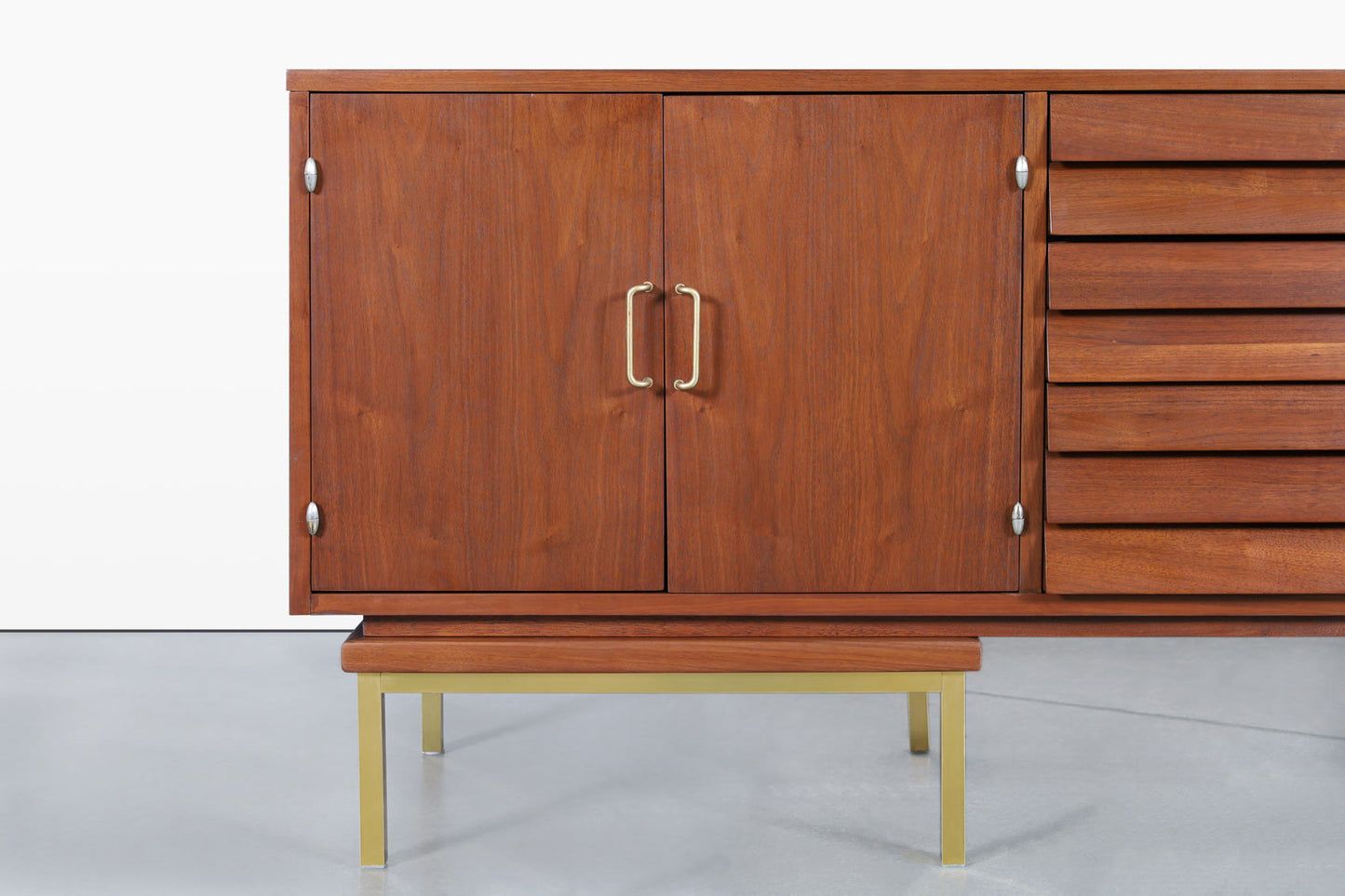 Mid-Century Walnut Credenza by Merton L. Gershun for American of Martinsville