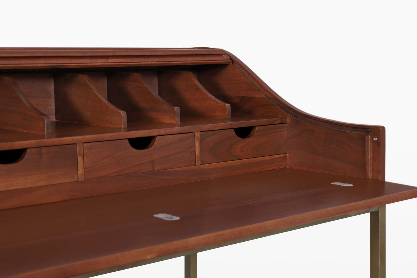 Mid-Century Walnut Roll-Top Desk by John Kapel for Glenn of California