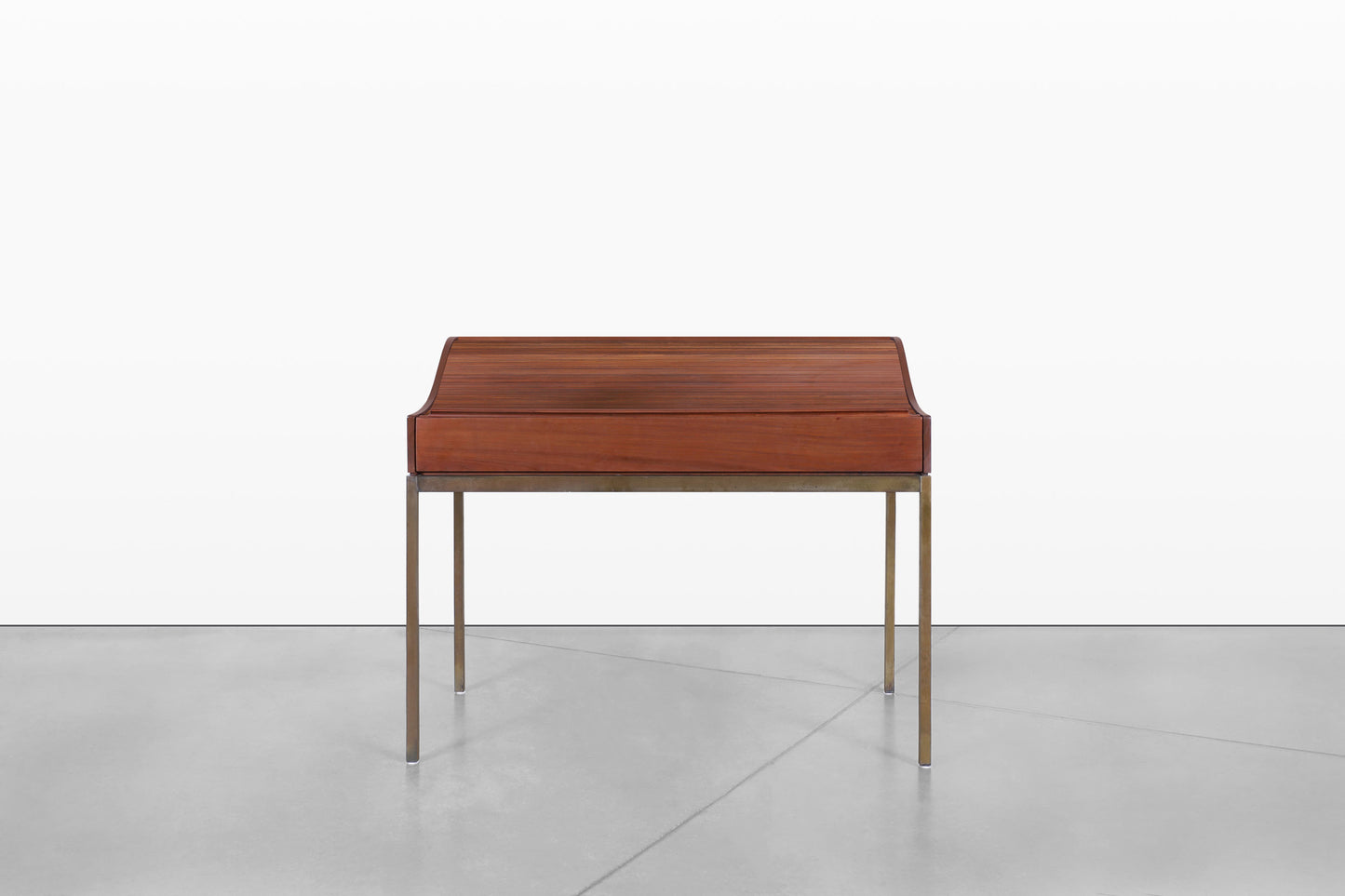 Mid-Century Walnut Roll-Top Desk by John Kapel for Glenn of California