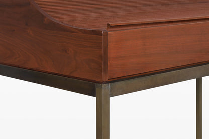 Mid-Century Walnut Roll-Top Desk by John Kapel for Glenn of California