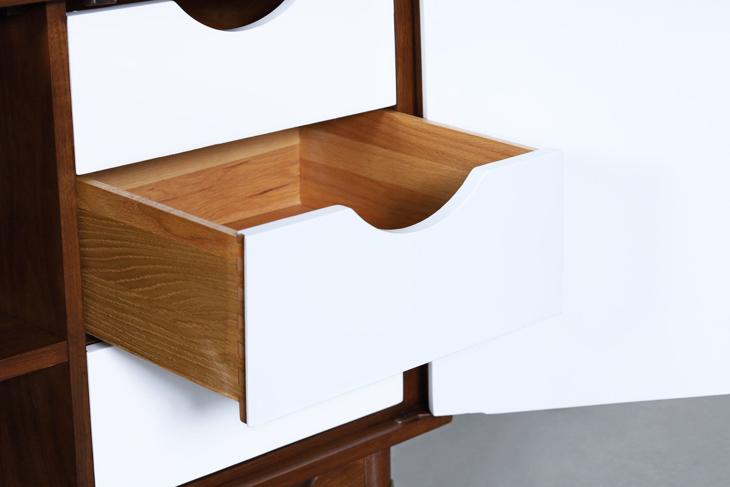 Mid-Century Walnut and Lacquer Credenza by American of Martinsville
