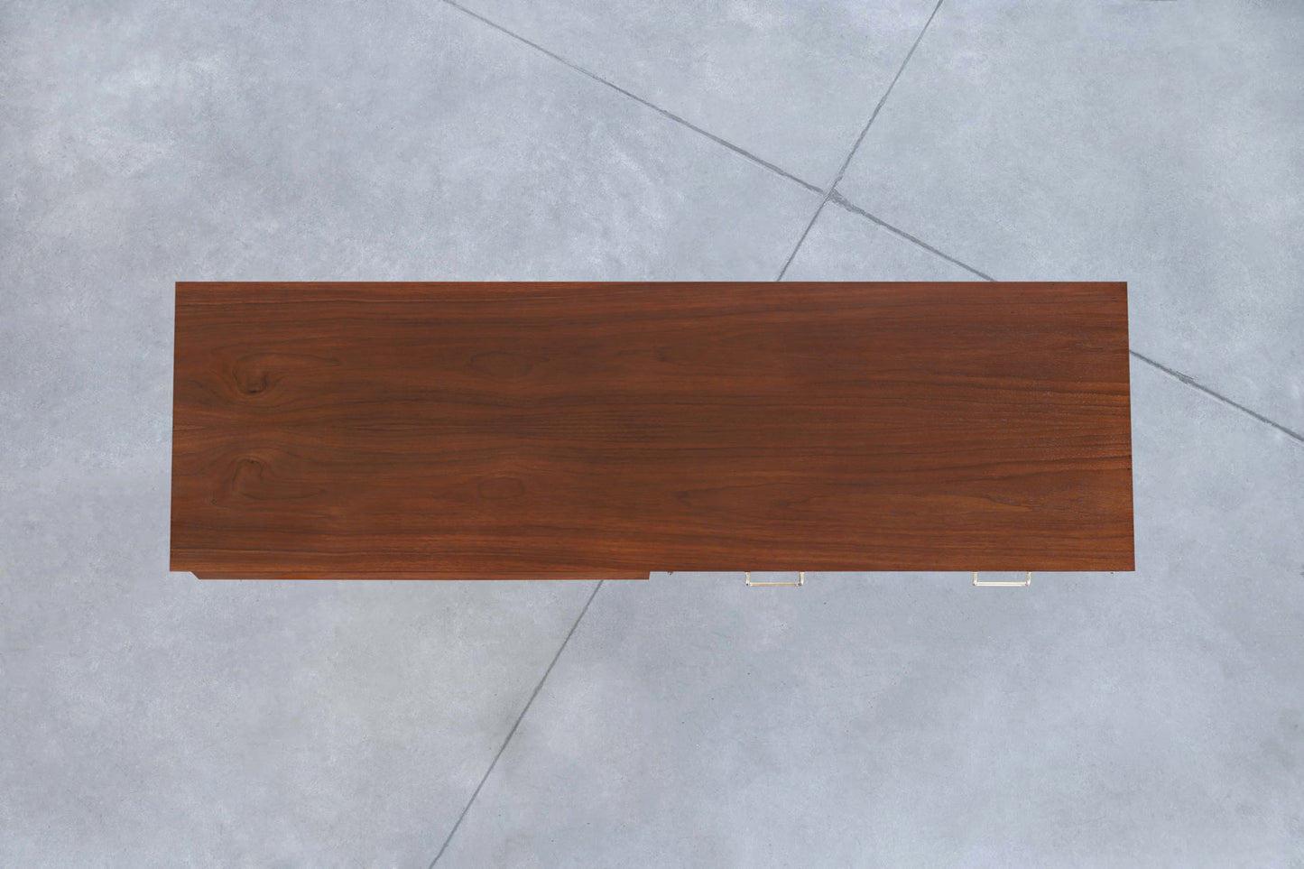 Mid-Century Walnut and Lacquer Credenza by American of Martinsville