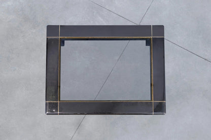Monumental Gunmetal Coffee Table by Karl Springer