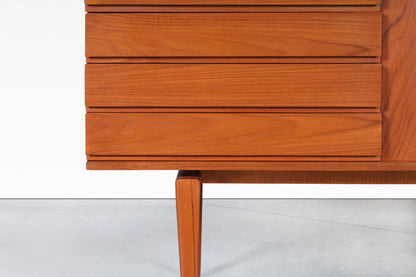 Monumental Teak Tambour Door Sideboard by H.W. Klein for Bramin