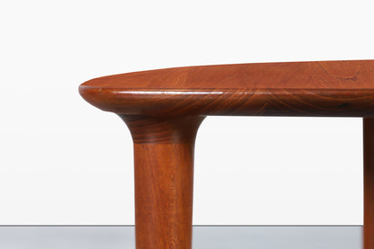 Norwegian Teak “Guitar Pick” Side Table by Rolf Rastad and Adolf Relling