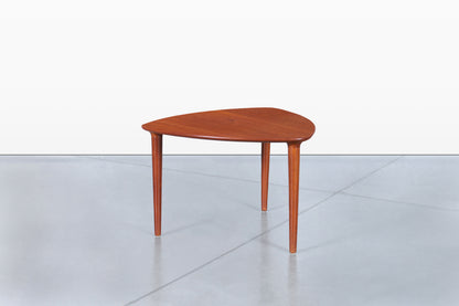Norwegian Teak “Guitar Pick” Side Table by Rolf Rastad and Adolf Relling