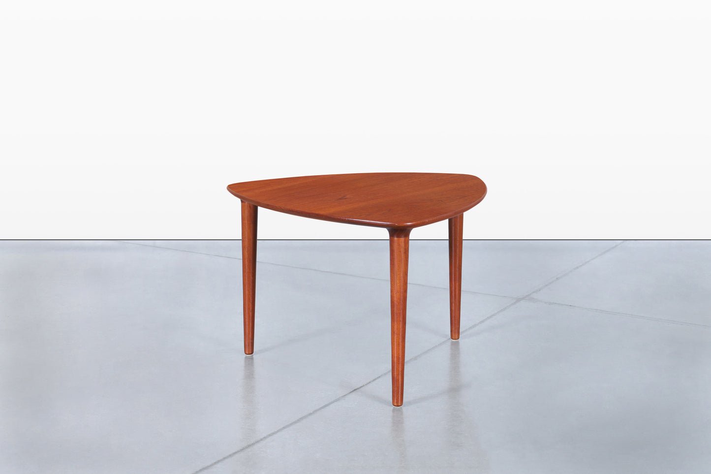 Norwegian Teak “Guitar Pick” Side Table by Rolf Rastad and Adolf Relling
