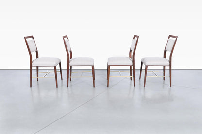 Paul McCobb "Irwin Collection" Dining Chairs with Brass Accents