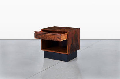 Scandinavian Modern Brazilian Rosewood Nightstands by Westnofa