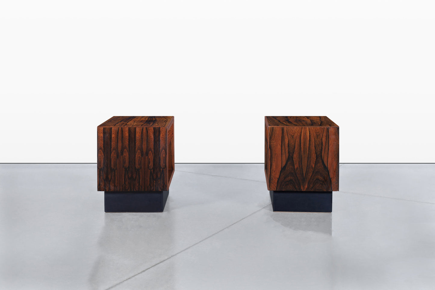 Scandinavian Modern Brazilian Rosewood Nightstands by Westnofa