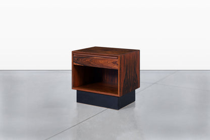 Scandinavian Modern Brazilian Rosewood Nightstands by Westnofa