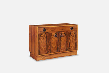 Scandinavian Modern Brazilian Rosewood Small Credenza