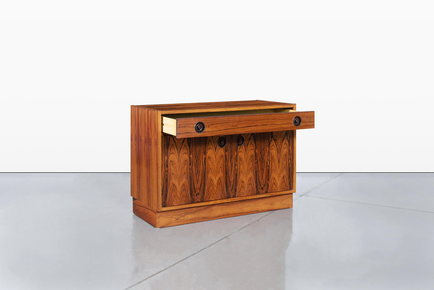 Scandinavian Modern Brazilian Rosewood Small Credenza