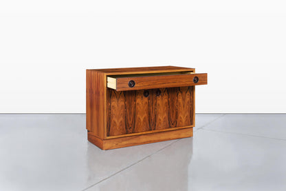 Scandinavian Modern Brazilian Rosewood Small Credenza