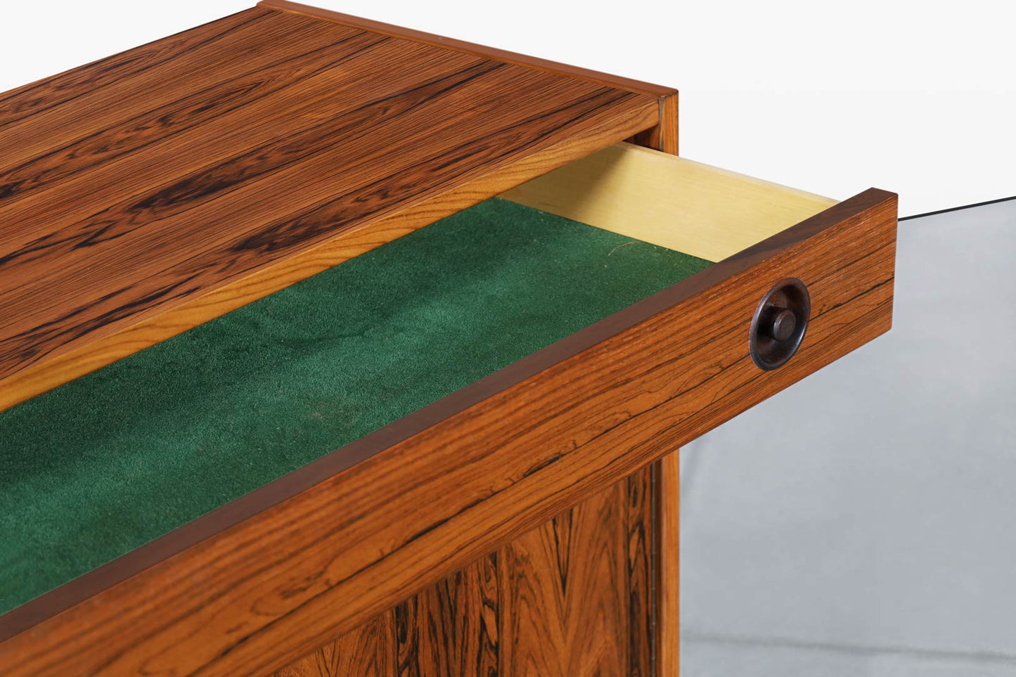 Scandinavian Modern Brazilian Rosewood Small Credenza