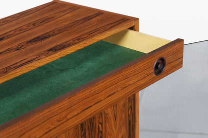Scandinavian Modern Brazilian Rosewood Small Credenza