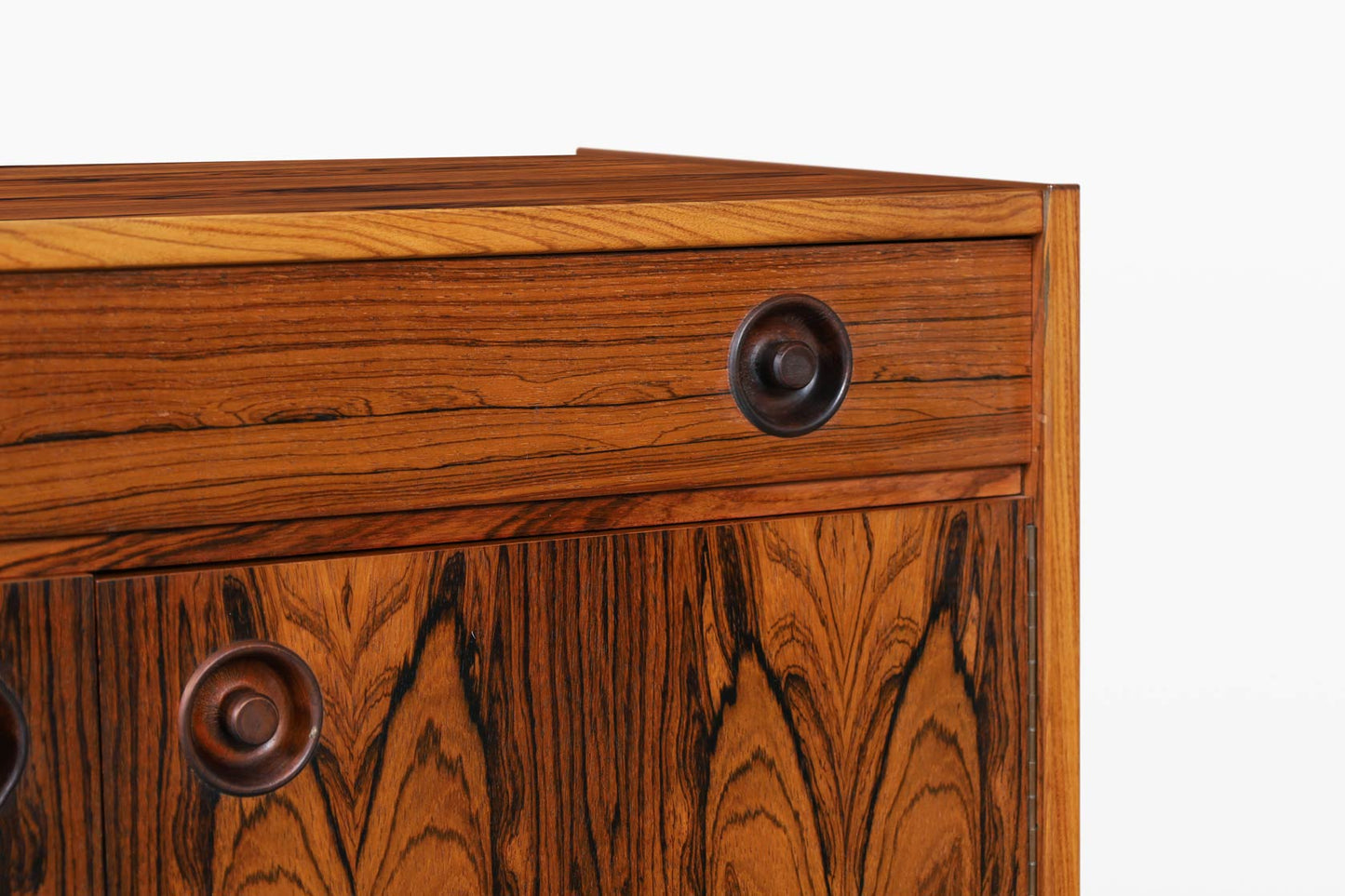 Scandinavian Modern Brazilian Rosewood Small Credenza