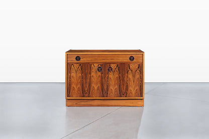 Scandinavian Modern Brazilian Rosewood Small Credenza