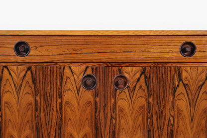 Scandinavian Modern Brazilian Rosewood Small Credenza