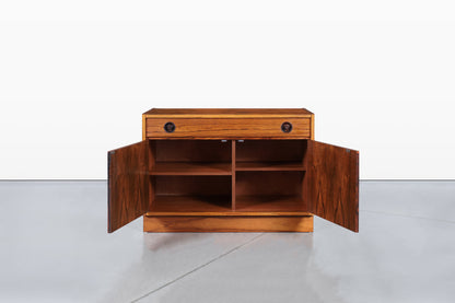 Scandinavian Modern Brazilian Rosewood Small Credenza