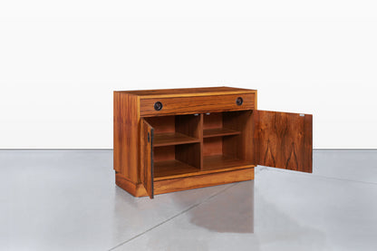 Scandinavian Modern Brazilian Rosewood Small Credenza