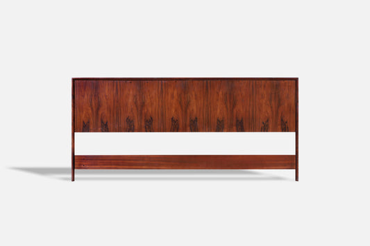 Scandinavian Modern Rosewood King-Size Headboard by Westnofa