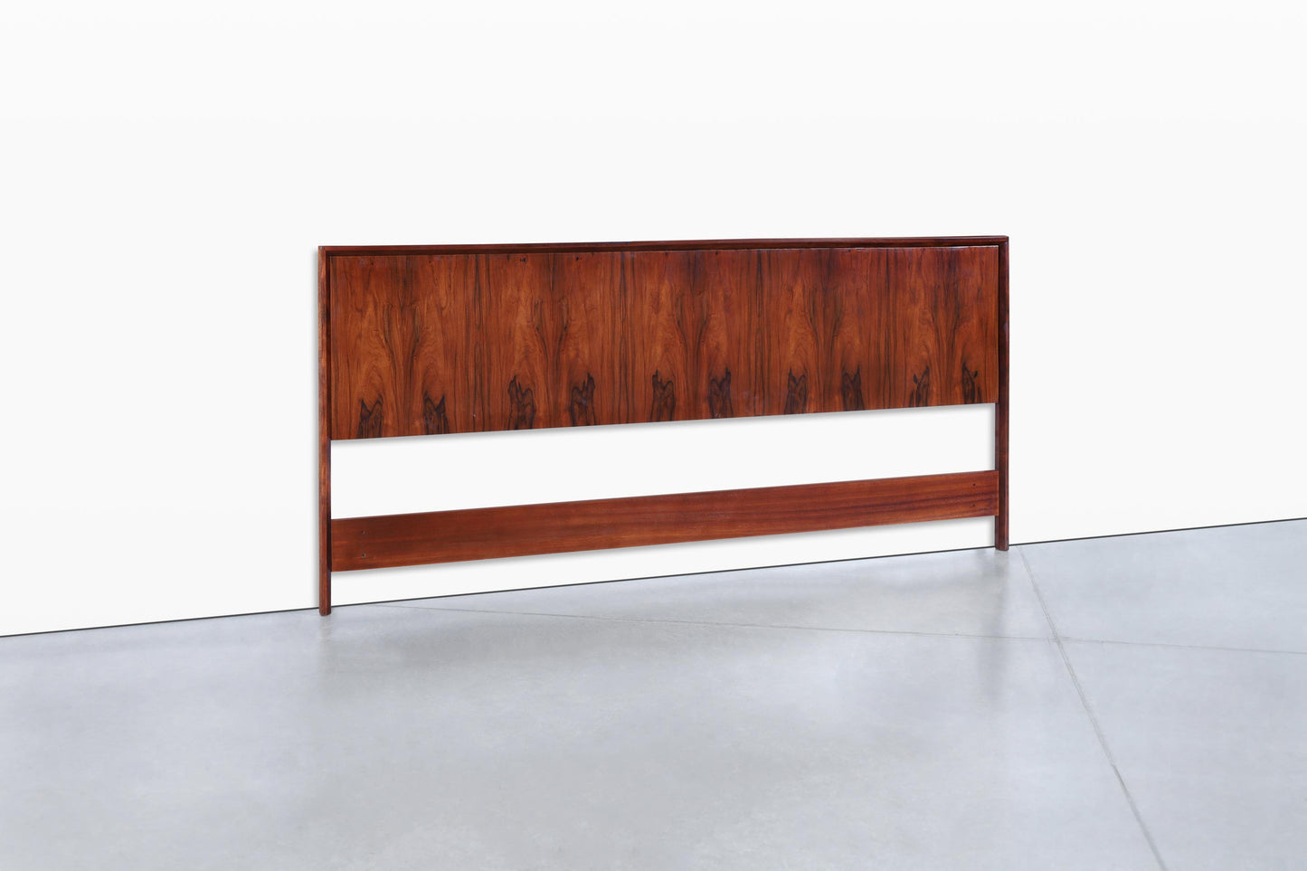 Scandinavian Modern Rosewood King-Size Headboard by Westnofa