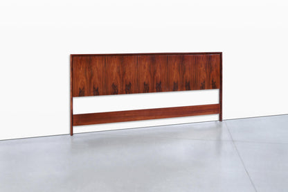 Scandinavian Modern Rosewood King-Size Headboard by Westnofa