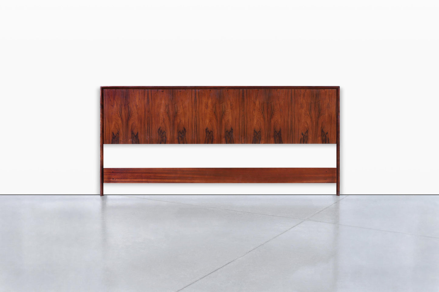 Scandinavian Modern Rosewood King-Size Headboard by Westnofa