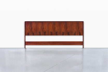Scandinavian Modern Rosewood King-Size Headboard by Westnofa