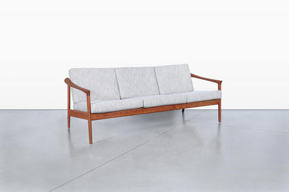 Swedish Modern “Monterey” Teak Sofa by Folke Ohlsson for DUX