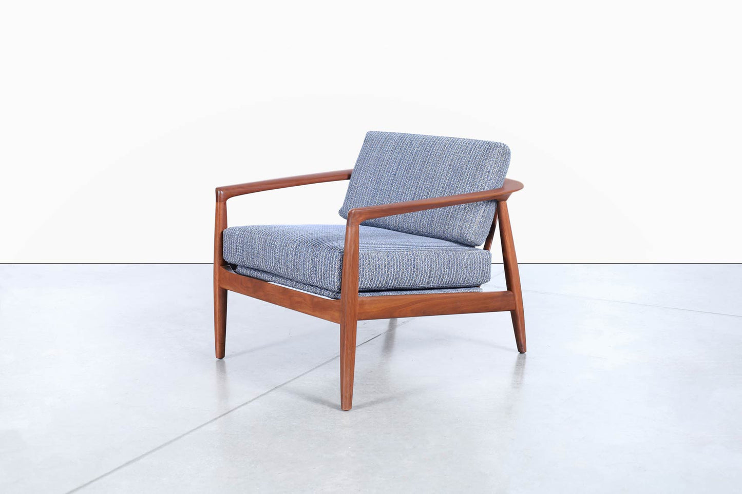 Swedish Walnut Lounge Chairs by Folke Ohlsson for DUX