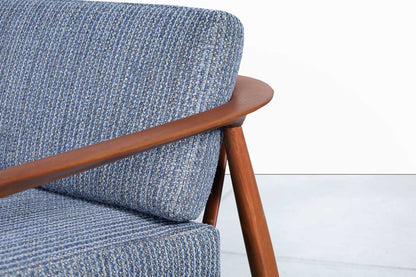 Swedish Walnut Lounge Chairs by Folke Ohlsson for DUX