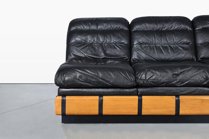 Vintage 3-Piece Modular Seating Group with Coffee Table by Haralson–Seidel