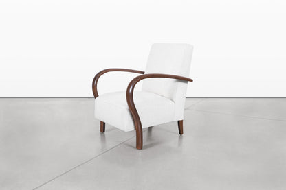 Vintage Art Deco Lounge Chairs Attributed to Jindrich Halabala