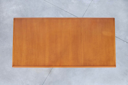 Vintage Bird’s Eye Maple “Waterfall” Executive Desk
