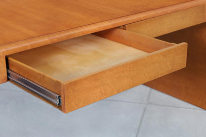 Vintage Bird’s Eye Maple “Waterfall” Executive Desk