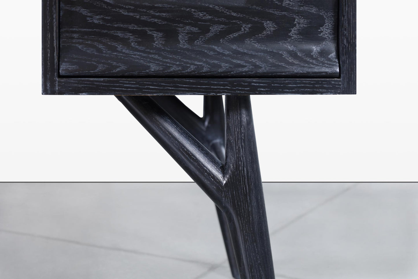 Vintage Black Cerused Desk by Jack Van Der Molen for Jamestown Lounge Co.