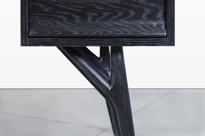 Vintage Black Cerused Desk by Jack Van Der Molen for Jamestown Lounge Co.