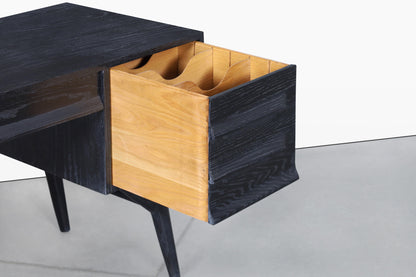 Vintage Black Cerused Desk by Jack Van Der Molen for Jamestown Lounge Co.