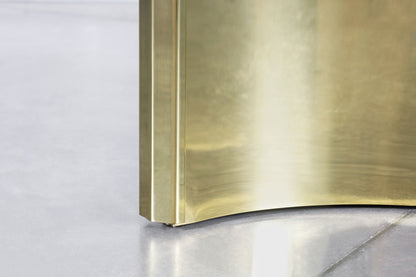 Vintage Brass "Trilobi" Pedestal Dining Table by Mastercraft
