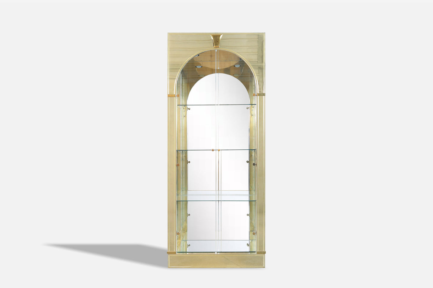 Vintage Brass Vitrine / Display Cabinet by Mastercraft