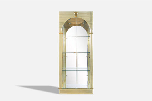 Vintage Brass Vitrine / Display Cabinet by Mastercraft