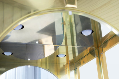Vintage Brass Vitrine / Display Cabinet by Mastercraft