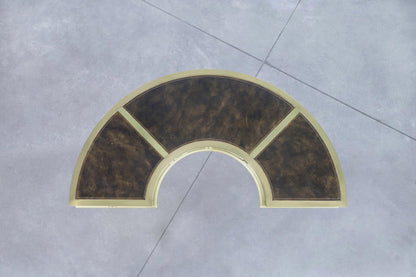 Vintage Brass “Demi Lune” Desk by Mastercraft