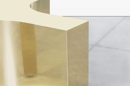 Vintage Brass and Glass Coffee Table